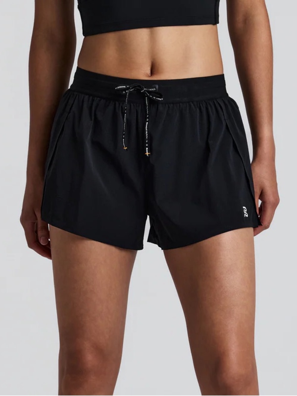 Bandit Running Vento 3in Split Shorts - Black